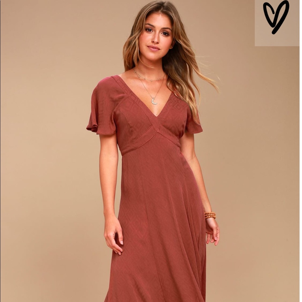 LULUS NEVER WORN MAXI DRESS- NWOT